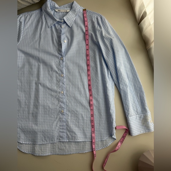 Zara Light Blue Women’s shirt, Size L - Picture 9 of 9